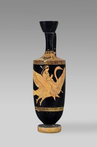 Lécythe attique à figures rouges représentant Aphrodite chevauchant un cygne volant (céramique) - Cypriot